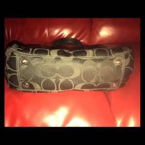 Coach 13907 Garnet Signature Sateen Purse